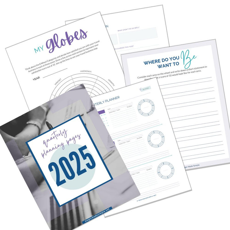 2025 Quarterly Planning Inserts