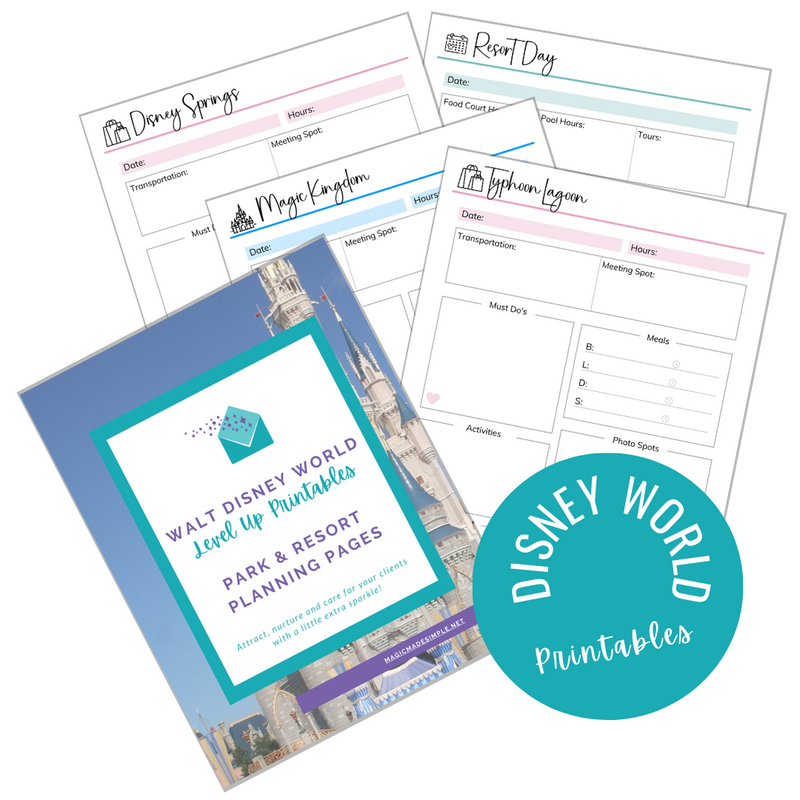 WDW Level Up: PARK & RESORT PLANNING PAGES (Canva Templates)