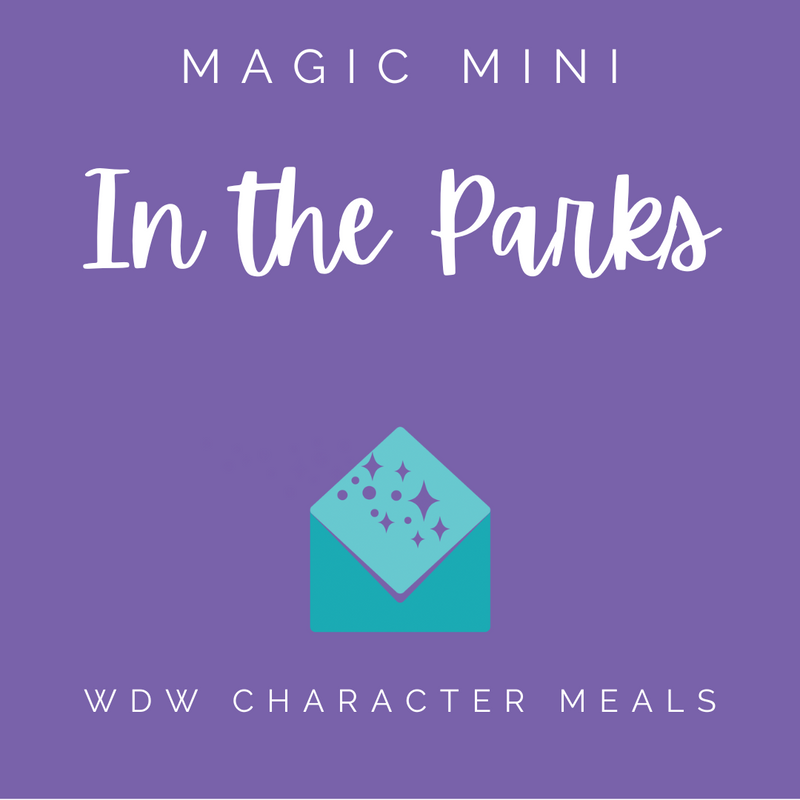 WDW Character Meals In the Parks Magic Mini