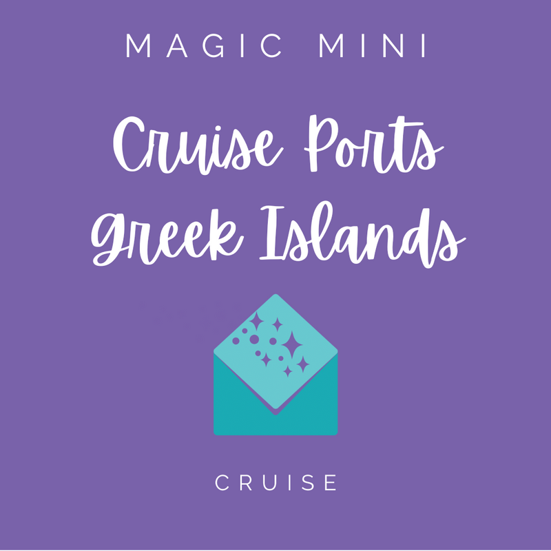 Cruise Ports Greek Islands Magic Mini + SAMPLE ITINERARY and PRE/POST CITY