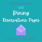 UO Level Up: DINING RESERVATIONS PAGES (Canva Templates)