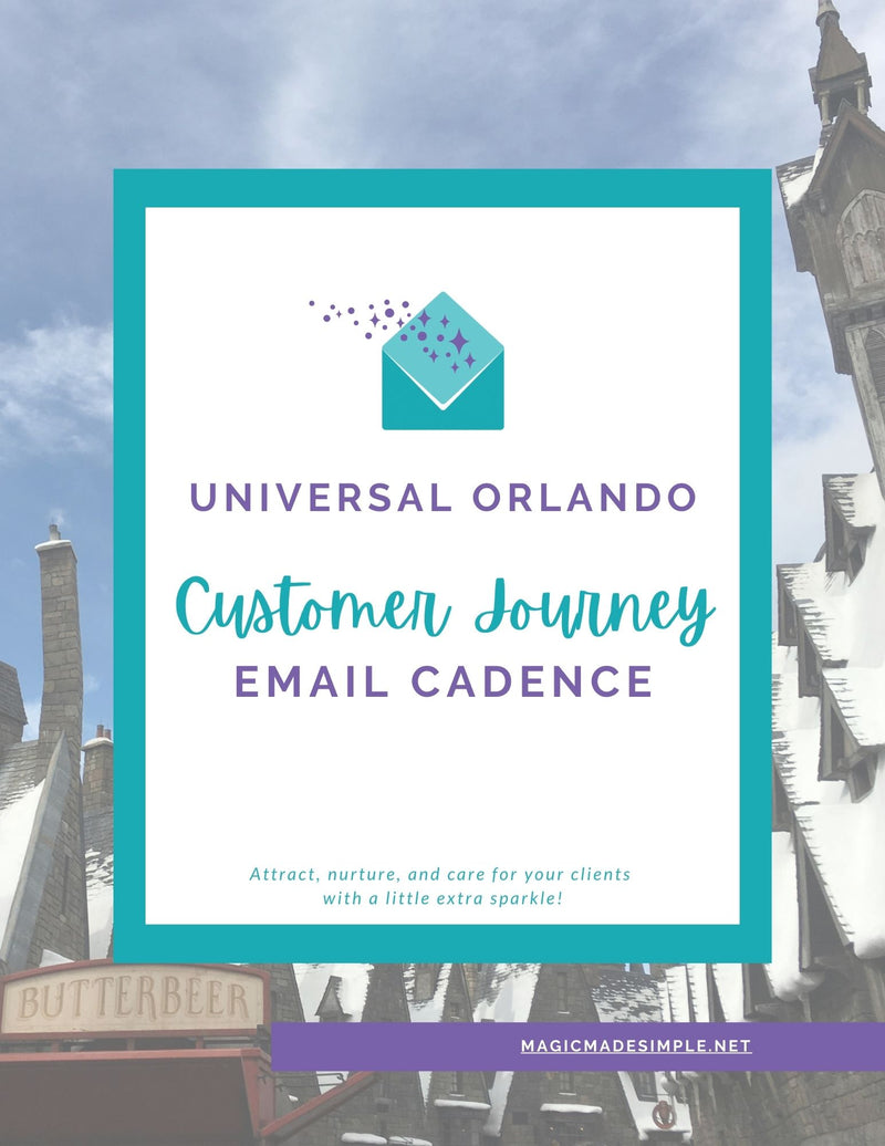 Customer Journey Email Cadence | Universal Orlando