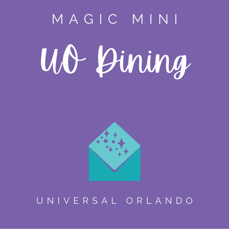 Universal Orlando Dining Magic Mini